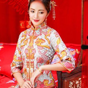 Chinese Wedding Dress Qun Kwa (裙褂)